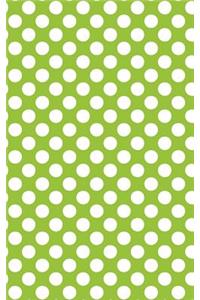 Polka Dots - Lime Green 101 - Lined Notebook With Margins 5x8