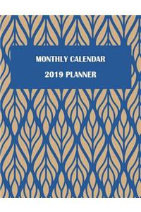 Monthly Calendar 2019 Planner