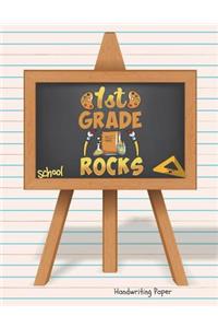 1st Grade Rocks School Handwriting Paper