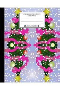 Unruled Composition Notebook. 8 X 10. 120 Pages. Winter and Christmas Time