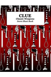 Clue Classic Weapons Score Sheet Book