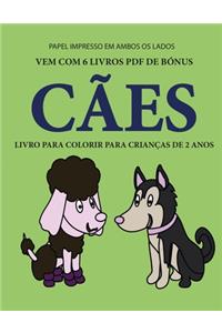 Livro para colorir para crianças de 2 anos (Cães)