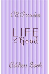 All Occasion Address Book - Purple