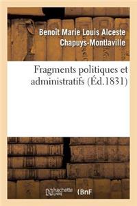Fragmens Politiques Et Administratifs