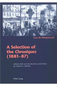 Selection of the «Chroniques» (1881-87)