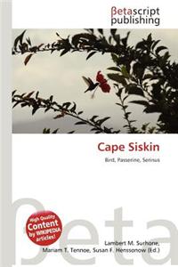 Cape Siskin