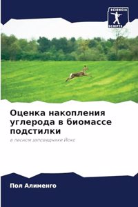 Оценка накопления углерода в биомассе под