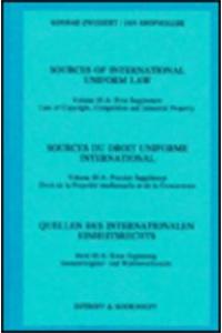 Sources of International Uniform Law