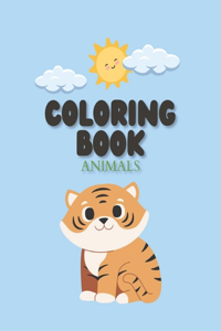 Coloring Book For Toddler, Preschool, Little Kids Animals Version Age 2-5