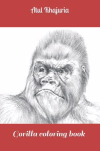 Gorilla coloring book