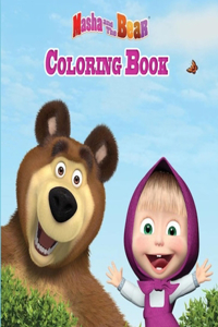 Masha and the bear coloring book