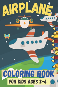 airplane coloring book for kids ages 2-4