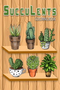 succulents coloring book
