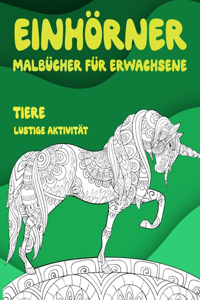 Malbücher für Erwachsene - Lustige Aktivität - Tiere - Einhörner
