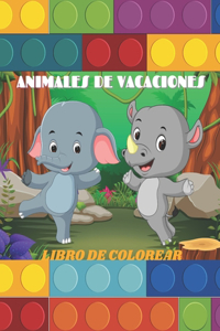Animales de Vacaciones - Libro de Colorear