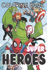 Super Hero coloring book for kids