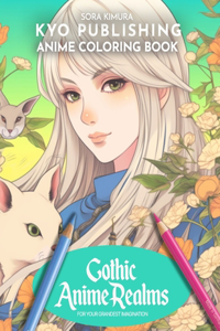 Anime Coloring book Gothic Anime Realm