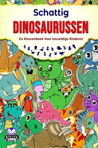 Schattig dinosaurussen- en kleurenboek voor geweldige kinderen