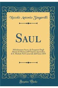 Saul: Melodramma Sacro, da Eseguirsi Dagli Alunni di Musica dell'Ospizio Apostolico di S. Michele Nel Carnevale dell'Anno 1855 (Classic Reprint)