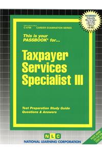 Taxpayer Services Specialist III: Passbooks Study Guide