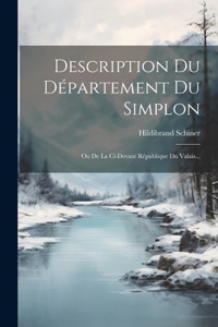 Description Du Département Du Simplon