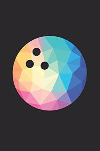 Low Poly Bowling Notebook - Bowling Training Journal - Gift for Bowler - Bowling Diary