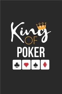 Poker Notebook - King of Poker Card Game Lover Poker Player Gift - Poker Journal