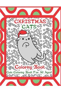 Christmas Cats Coloring Book
