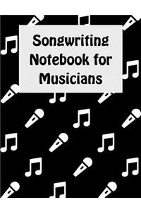 Songwriting Notebook For Musicians