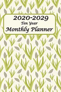 2020-2029 Ten Year Monthly Planner 6x9