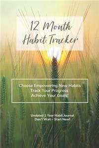 12 Month Habit Tracker