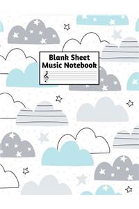 Blank Sheet Music Notebook
