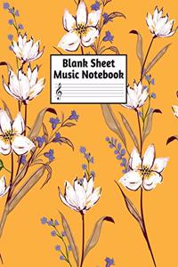 Blank Sheet Music Notebook