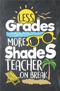 Less Grades more Shades Teacher on Break