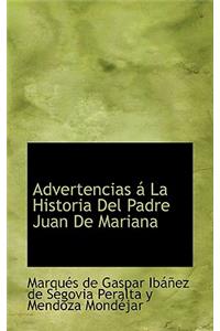 Advertencias La Historia del Padre Juan de Mariana