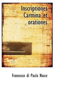 Inscriptiones Carmina Et Orationes