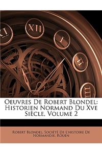 Oeuvres de Robert Blondel