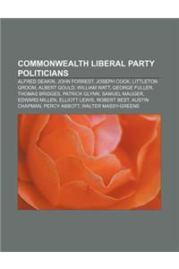 Commonwealth Liberal Party Politicians