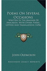 Poems on Several Occasions