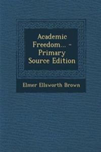 Academic Freedom...