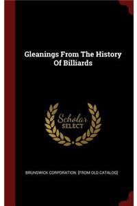 Gleanings From The History Of Billiards