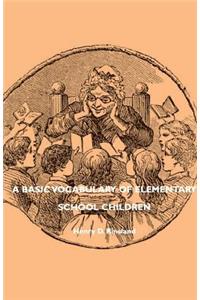 Basic Vocabulary of Elementary School Children