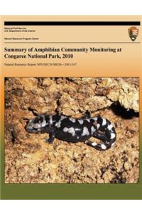 Summary of Amphibian Community Monitoring at Congaree National Park, 2010