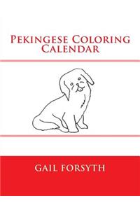 Pekingese Coloring Calendar