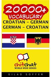 20000+ Croatian - German German - Croatian Vocabulary