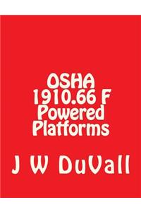 OSHA BOOK 1910 F Powered Platforms