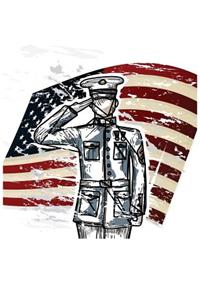 America Theme Blank Journal