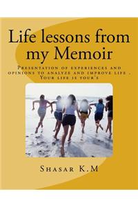Life Lessons from My Memoir: Presentation of Experiences and Opinions to Analyze and Improve Life. Your Life Is Your's.