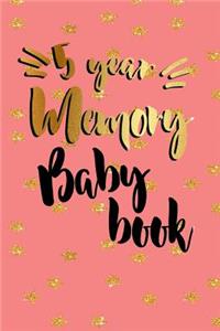 5 Year Memory Baby Book