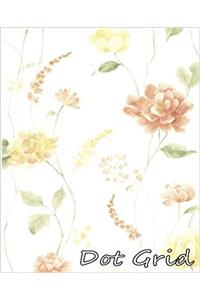 Dot Grid Notebook: Flower Wallpaper.8